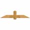 Ekena Millwork Eugene Rough Sawn Timber Gable Bracket, Western Red Cedar, 60"W x 15"H x 2"D x 6"F, 6/12 Pitch GBW060X15X0206EUG00RWR - alternate 1